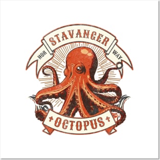 The octopus from Stavanger, Norway Posters and Art